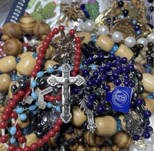 Vintage rosary lot random - rosary,